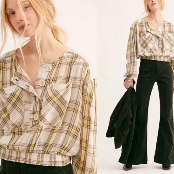 New Free People Its The Good Life Blouse Size S - Picture 3 of 14